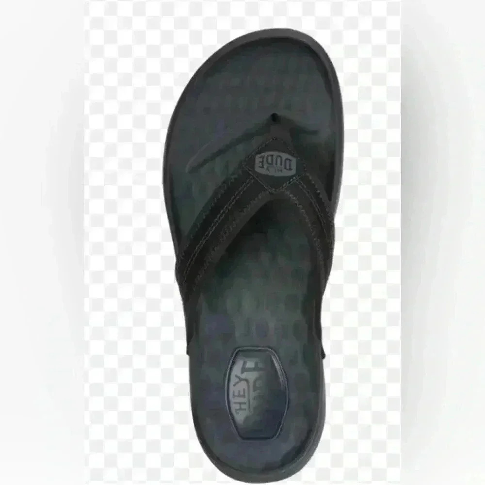 Hey Dude Mens Myers Flip Classic Black 9 NWT